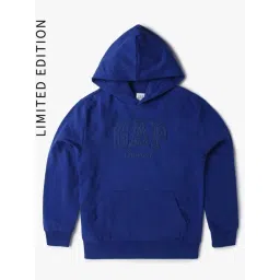 GAP Boys Blue Cotton Embroidered Hoodie-picture-11