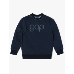 GAP Boys Blue Cotton Embroidered Sweatshirt-picture-28