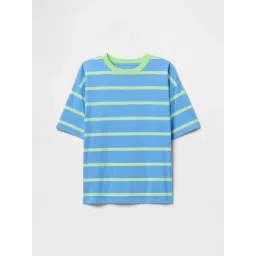 GAP Boys Blue Cotton Striped T-Shirt-picture-42
