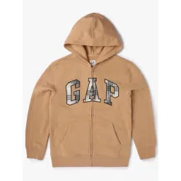 GAP Boys Brown Blended Printed Hoodie-picture-33