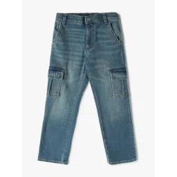 GAP Boys Denimblue Cotton Solid Jeans-picture-21