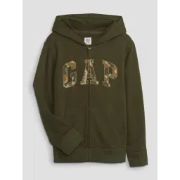 GAP Boys Green Blended Printed Hoodie-picture-40