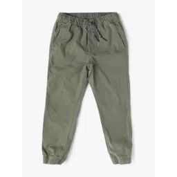 GAP Boys Green Cotton Solid Joggers-picture-21