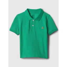 GAP Boys Green Cotton Solid Polo T-Shirt-picture-23
