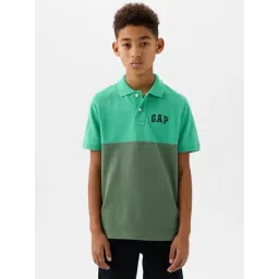 GAP Boys Green Solid Polo T-Shirt-picture-30