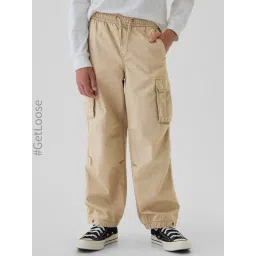 GAP Boys Khaki Cotton Solid Joggers-picture-22