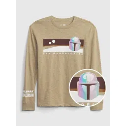 GAP Boys Khaki Regular Fit Character Based Long Sleeves T-Shirt-image-25