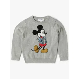 GAP Boys Light Grey Cotton Character Based Sweater-picture-45