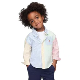 GAP Boys Multi Cotton Striped Shirt-picture-30