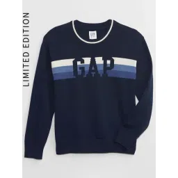 GAP Boys Navy Blue Cotton Printed Sweater-picture-18