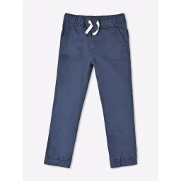 GAP Boys Navy Blue Cotton Solid Joggers-picture-24