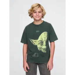 GAP Boys Olive Cotton Graphic T-Shirt-picture-25