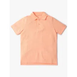 GAP Boys Orange Cotton Solid Polo T-Shirt-picture-22