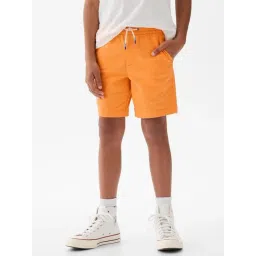 GAP Boys Orange Cotton Solid Shorts-picture-20