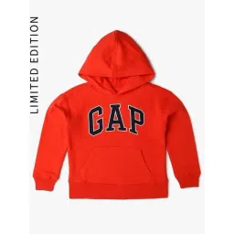 GAP Boys Red Blended Embroidered Hoodie-picture-39
