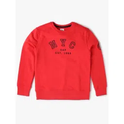 GAP Boys Red Cotton Embroidered Sweatshirt-picture-22