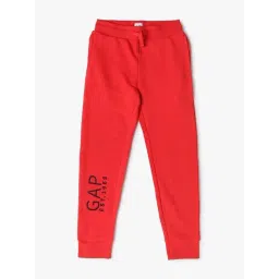 GAP Boys Red Cotton Embroidery Joggers-picture-24