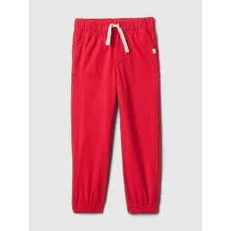 GAP Boys Red Cotton Solid Joggers-picture-17
