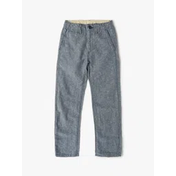 GAP Boys Solid Classic Straight Fit Mid-Rise Flat-Front Chinos Trouser-picture-12