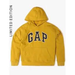 GAP Boys Yellow Embroidered Hooded Sweatshirt-picture-34