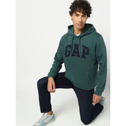 GAP Brand Logo Printed Hooded Pullover-picture-38
