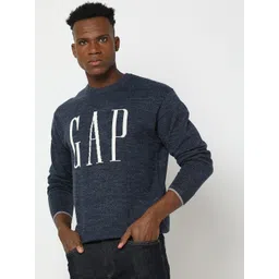 GAP Brand Logo Self-Design Crew Neck Pullover-picture-24