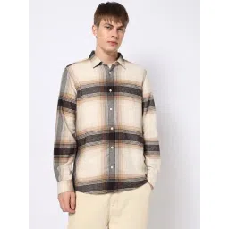 GAP Brown Slim Fit Checked Shirt-picture-46