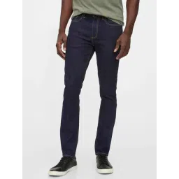 GAP Dark Blue Skinny Fit Solid Jeans-picture-18