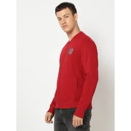 GAP Dark Red Regular Fit Solid Sweatshirt image 3