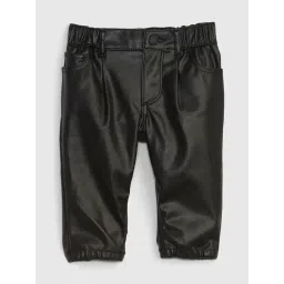 GAP Girls Black Regular Fit Solid Trousers-image-28