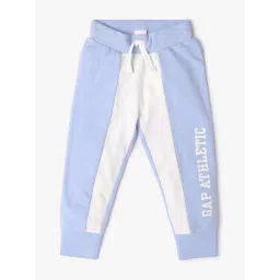 GAP Girls Blue Cotton Color Block Joggers-picture-26