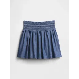 GAP Girls Blue Cotton Embroidered Skirt-picture-39