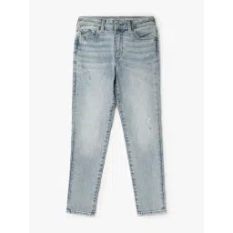 GAP Girls Blue Cotton Solid Jeans-picture-20