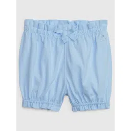 GAP Girls Blue Cotton Solid Shorts-picture-30