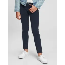 GAP Girls Blue Skinny Fit Solid Trousers-picture-30