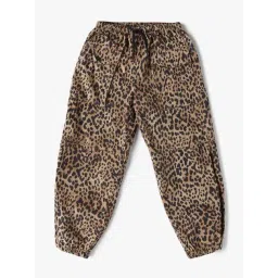 GAP Girls Brown Cotton Animal Joggers-picture-22