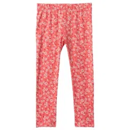 GAP Girls Coral Cotton Floral Leggings-picture-37