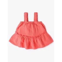 GAP Girls Coral Cotton Solid Top-picture-17