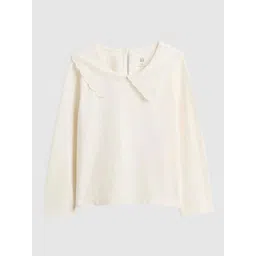 GAP Girls Embroidered Cotton Peter Pan Collar Tops-picture-16