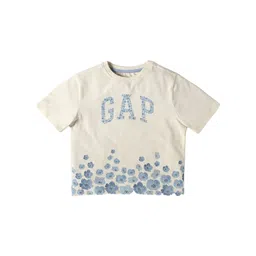 GAP Girls Floral Printed Round Neck Relaxed Fit Tshirt-picture-49