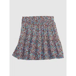 GAP Girls Floral Printed Tiered Mid-Rise Skirt-picture-11