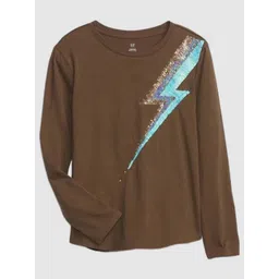 GAP Girls Graphic Printed Round Neck Cotton T-shirt-picture-40