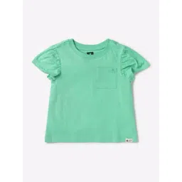 GAP Girls Green Cotton Solid Top-picture-13