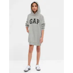 GAP Girls Grey Cotton Graphic Dress-picture-37