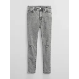 GAP Girls Grey Straight Fit Solid Jeans-picture-29