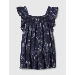 GAP Girls Indigo Regular Fit Sleeveless Floral Dress-picture-26