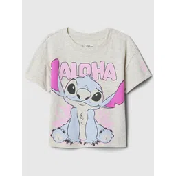 GAP Girls Lilo & Stitch Printed Drop-Shoulder Sleeves Pure Cotton T-shirt-picture-42