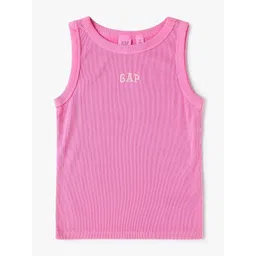 GAP Girls Logo Embroidered Round Neck Tank Top-picture-19
