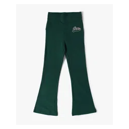 GAP Girls Logo Pattern Pure Cotton Mid Rise Boot-Cut Trousers-picture-16