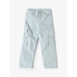 GAP Girls Mid-Rise Straight Fit Wrinkle Free Cotton Cargos-image-9